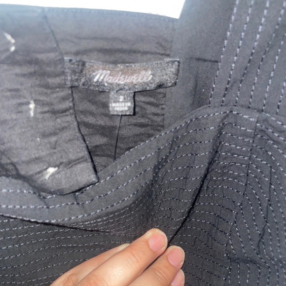 Madewell Cutout-Back Empire Midi Dress Size 2, Black - Picture 7 of 14